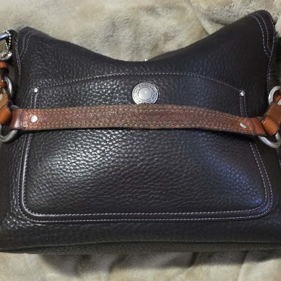 Pre-owned Coach Brown Pebbled Chelse Leather Shoulder Bag - Picture 14 of 14